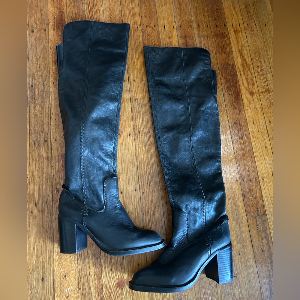 Jeffrey Campbell Raylan Over The Knee Leather Boots